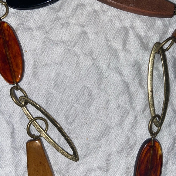 Necklace-Xtra long earthtone necklace - Picture 7 of 12